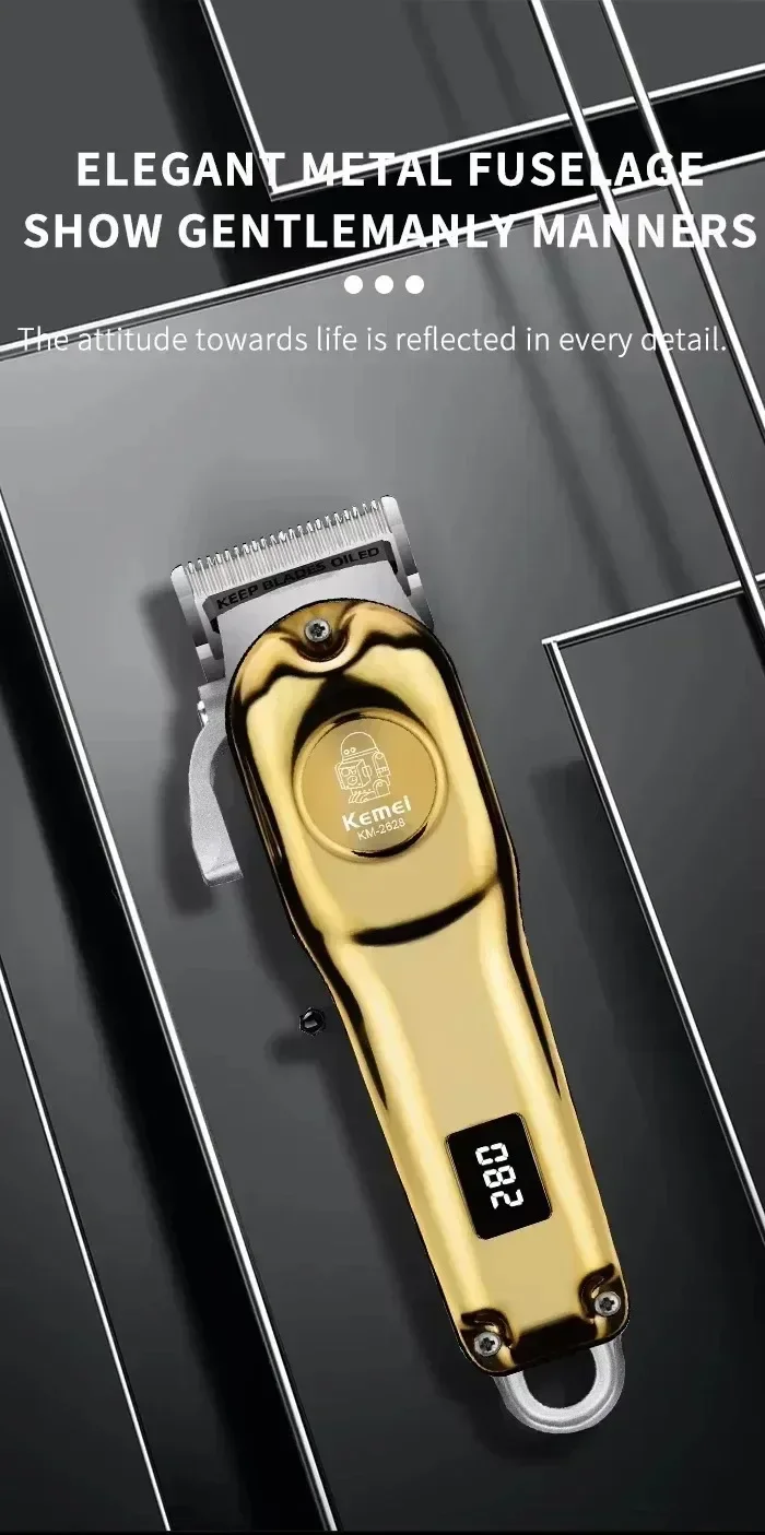 Kemei Haarschneidemaschine KM-2628 KM-678 KM-2024 Professioneller elektrischer Bartschneider Wiederaufladbarer Herrenrasierer Haarschneider Kit Herren – Detail 3