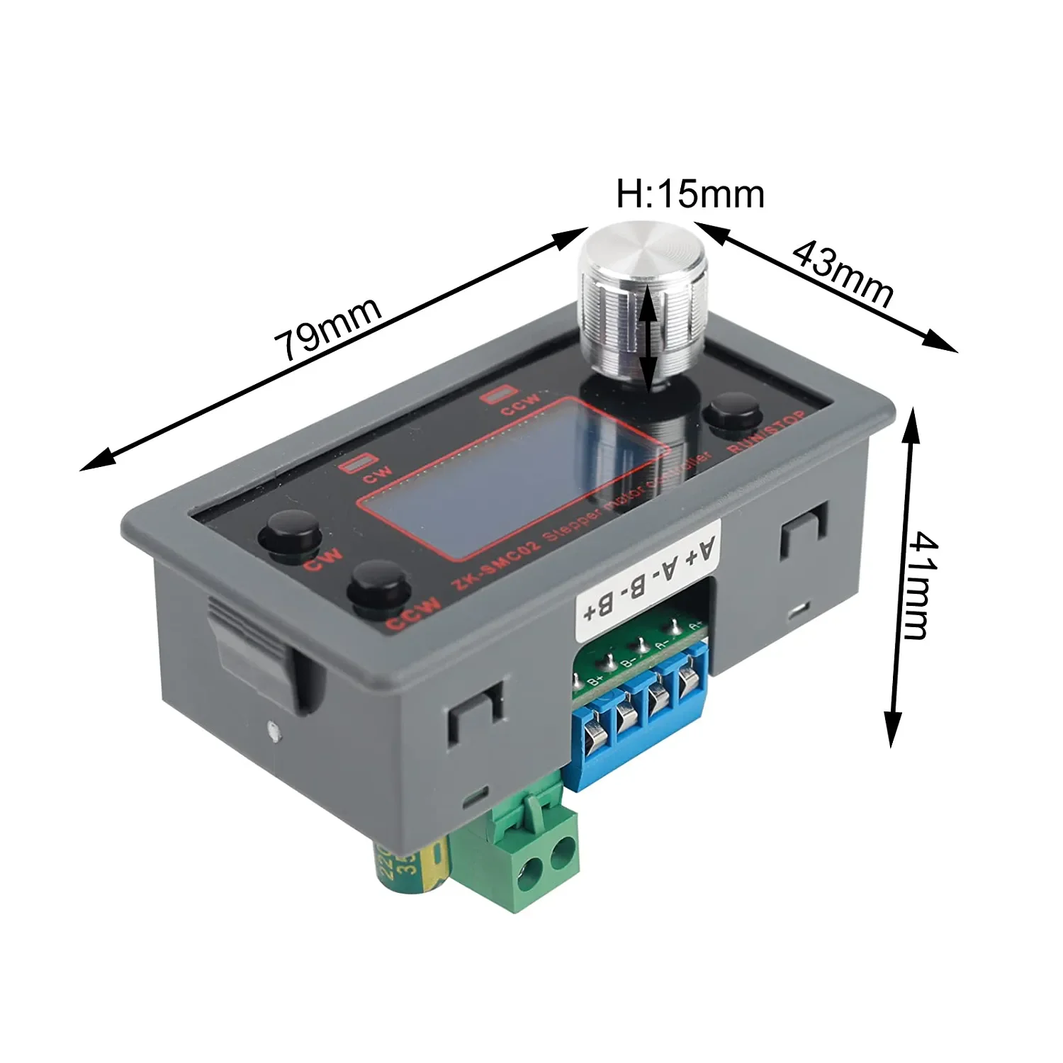 Stepper Motor Driver Controller Integrated Board Forward Reverse Pulse Speed Angle Control Module for NEMA 17 23 Motor DC 10-30V