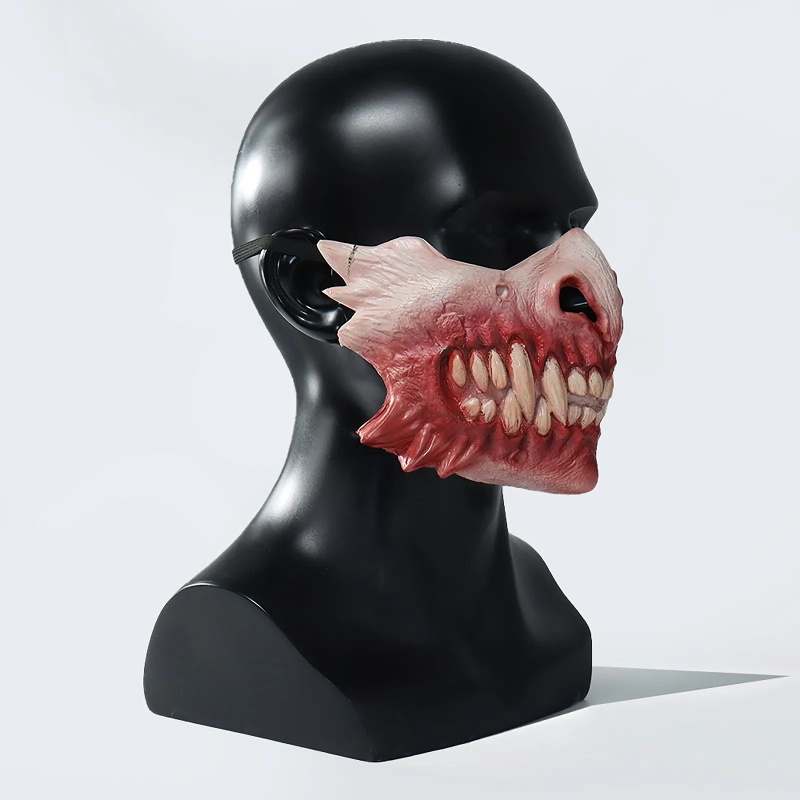 Halloween Holiday Masks Funny Cosplay Adult Mask Toy Evil Mask Costume Party Masquerade Scary Half Face Mask image 5