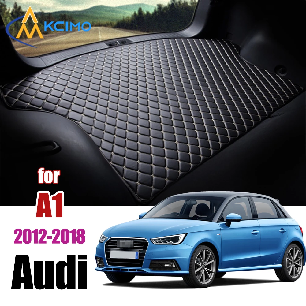 

1PC Artificial Leather Car Trunk Mat For Audi A1 2012-2018 Rear Trunk Cargo Protective Mat 2013 2014 2015 2016 2017 2018