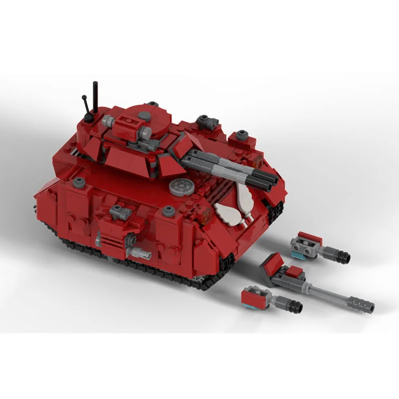 MOC-160800 군용 탱크 전쟁 40k 프레데터 블록 조립 게임 모델 호환 브릭 어린이 장난감 성인 선물 655PCS