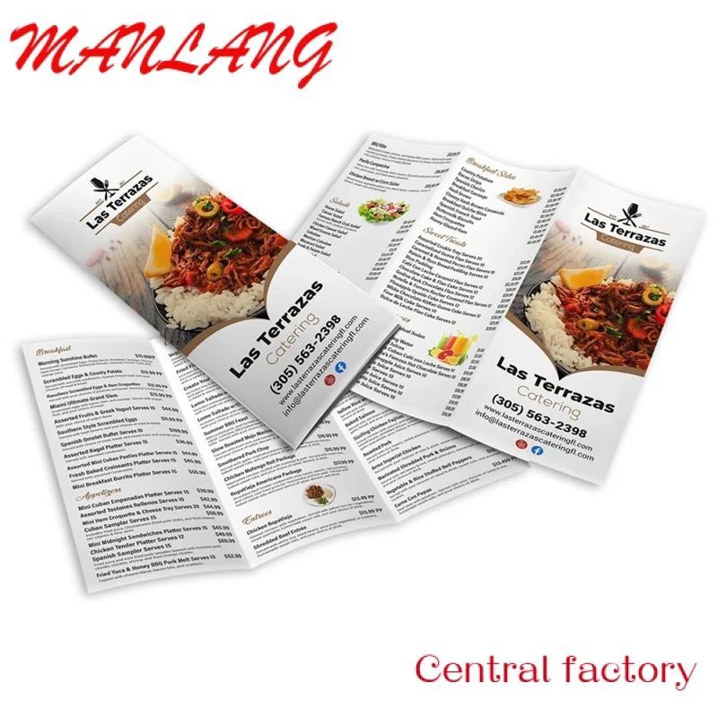 Custom  High Quality Custom Booklet Printing Business Folded Leaflet Brochure Flyer For Company Promotion