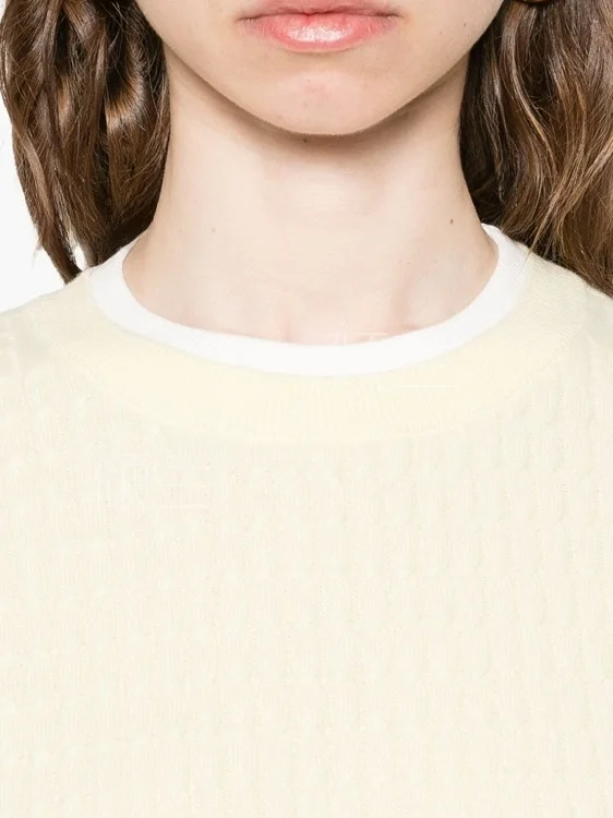 

Желтый вязаный топ Faion Casual Sle Ранняя осень Новое поступление от Qinglan Женская одежда круглый Ne ort Sve Regular Fit