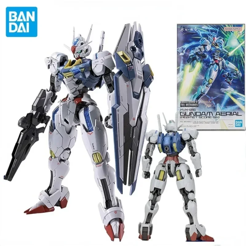 In Stock Bandai Original GUNDAM AERIAL(PERMET SCORE SIX) THE WITCH FROM MERCURY FM Assembly Model Toy Anime Action Figure Gifts