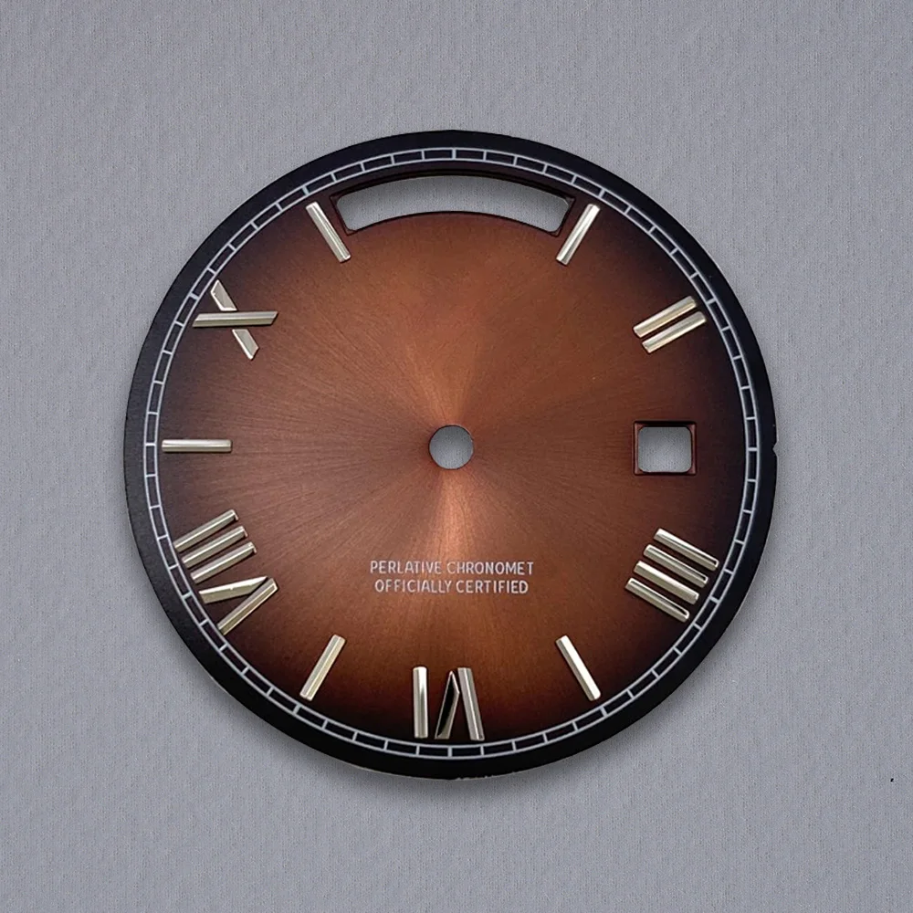 31 ミリメートル S ロゴダイヤル曜日と日付アラブサンレイダイヤル 8285 ムーブメントに適した高品質時計修正アクセサリー