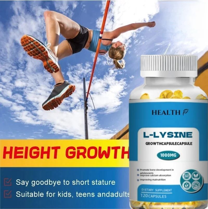 Hot Selling Supplement, L-lysine (L-lysine hydrochloride) 1000mg, Dual Strength, Amino Acid | Non genetically modified