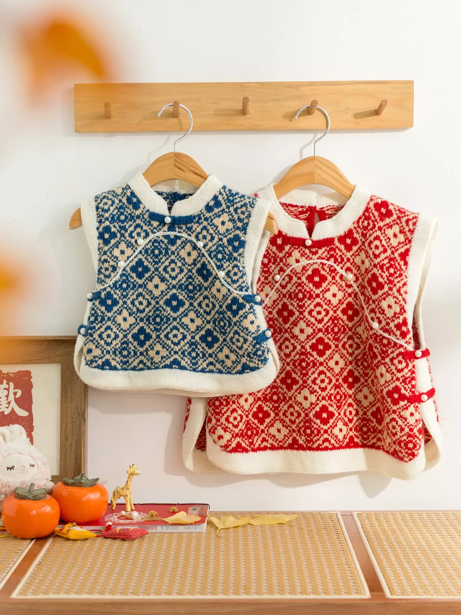 

Новый набор для вязания из шерстяной пряжи ручной работы для мам: материалы для детских жилетов, инструменты для рукоделия, бренд SuSu Sister's Home