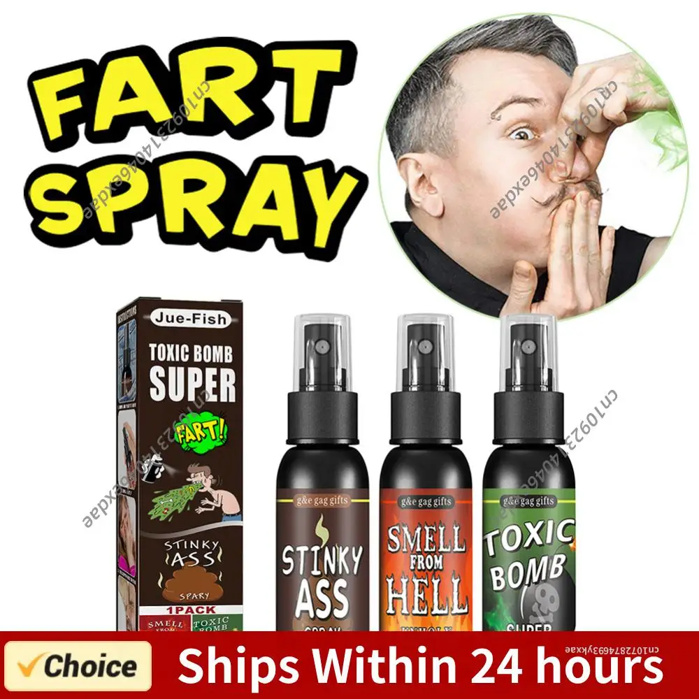 30ml Poop Spray Creative Liquid Fart Gag Prank Joke Spray Funny Halloween Toy Stink Bombs Extra Strong Smelly Stinky Gas Spray