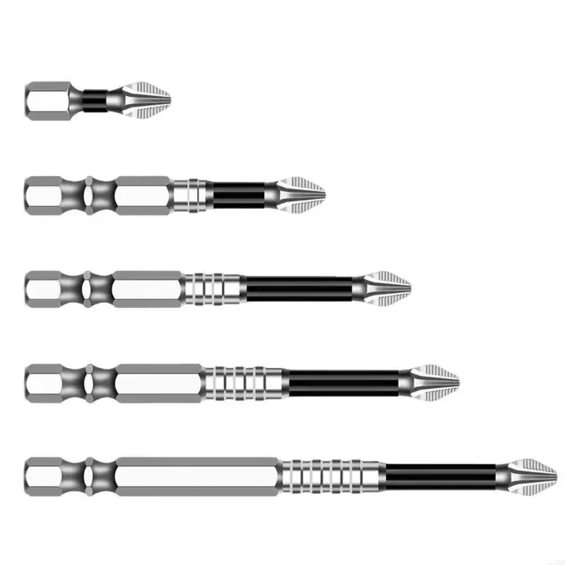 6Pcs Antislip Screwdriver Bits Set for Enhanced Durability and Efficiency, Professional Impact Driver Bits Set