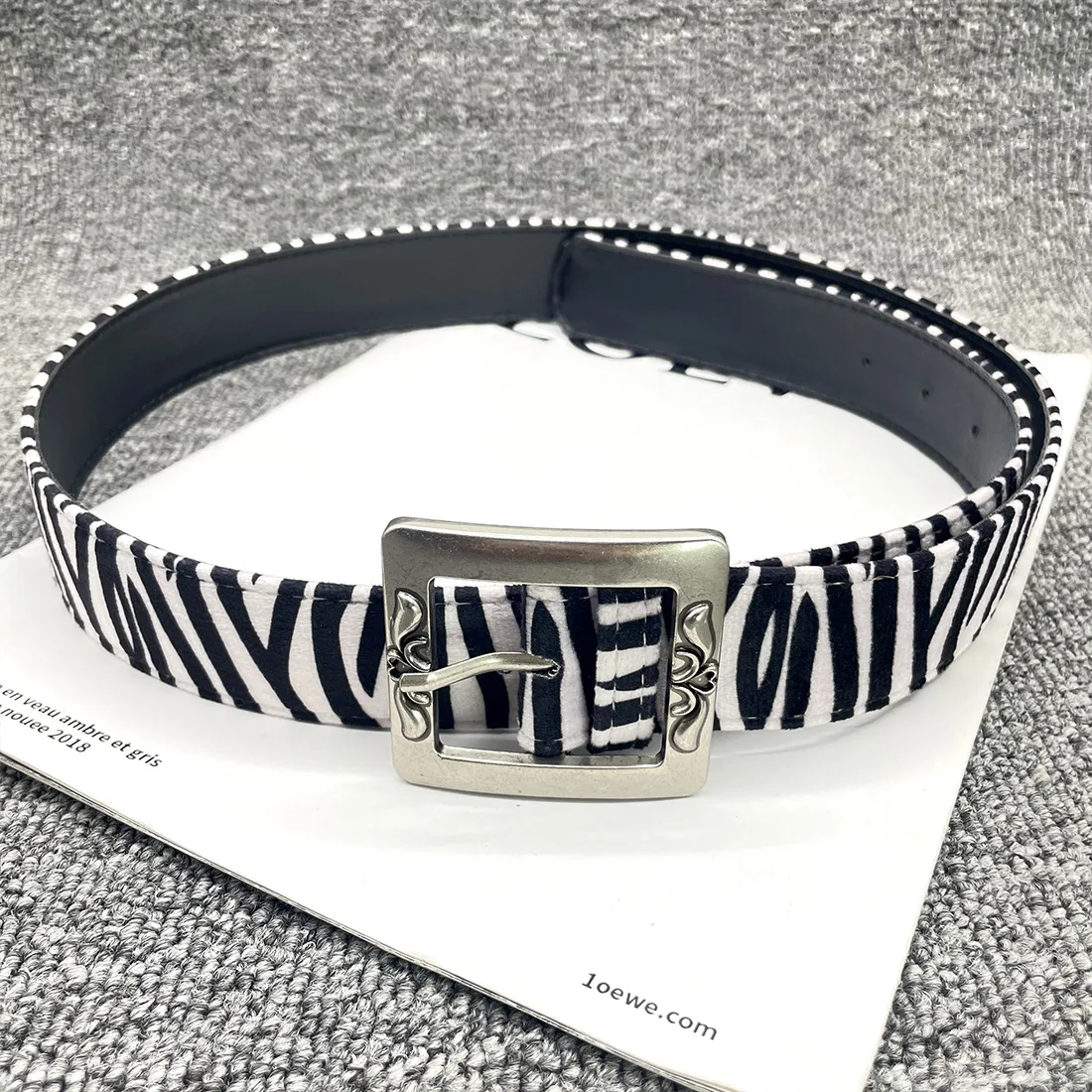 2025 Nieuwe Luxe Merk Luipaard Slang Zebra Patroon Slangenhuid Cos Huid Cricle Pin Gouden Gesp Y2k Riemen voor Jurk Jeans Pakken