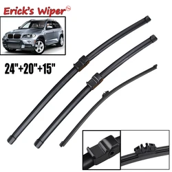 Erick's Wiper LHD przednia i tylna wycieraczka zestaw ostrzy do BMW X5 E70 2006 - 2011 szczotki okienne szyby przedniej 24 