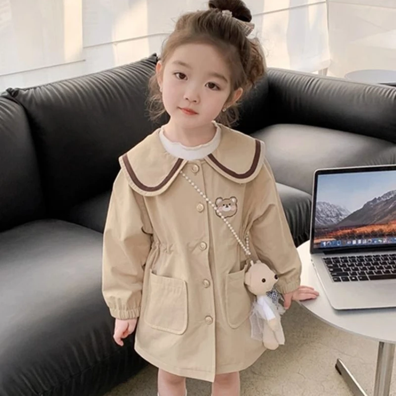 

Новинка 2023 года, ветровка для девочек, весенне-осенняя стильная водонепроницаемая легкая детская куртка для малышей