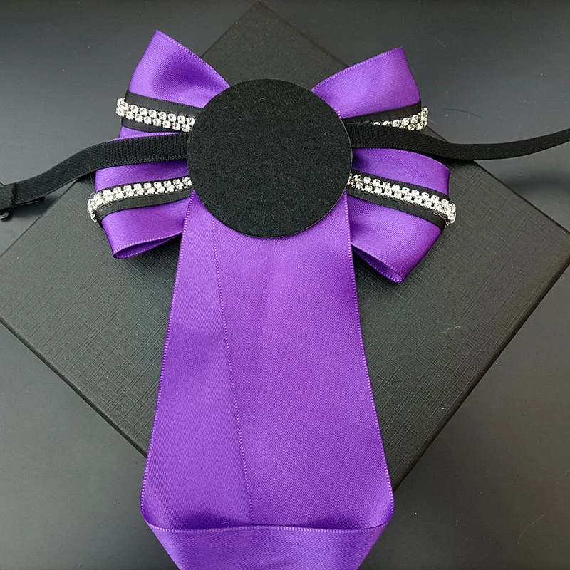Hochwertige Strass-Fliege, Original Handgefertigt, Luxuriöse Herren-Krawatte für Business, Bankett, Hochzeit, Anzug, Hemdkragen, Schmuckgeschenk – Detail 2