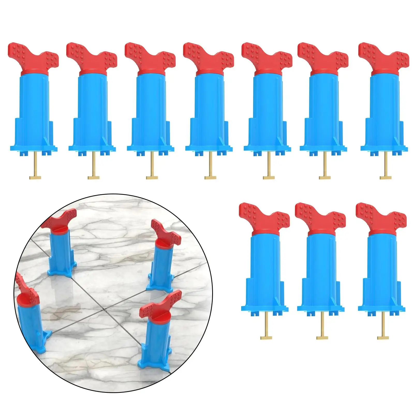 10Pcs Tile Leveling System Kit for DIY and Professional Workers