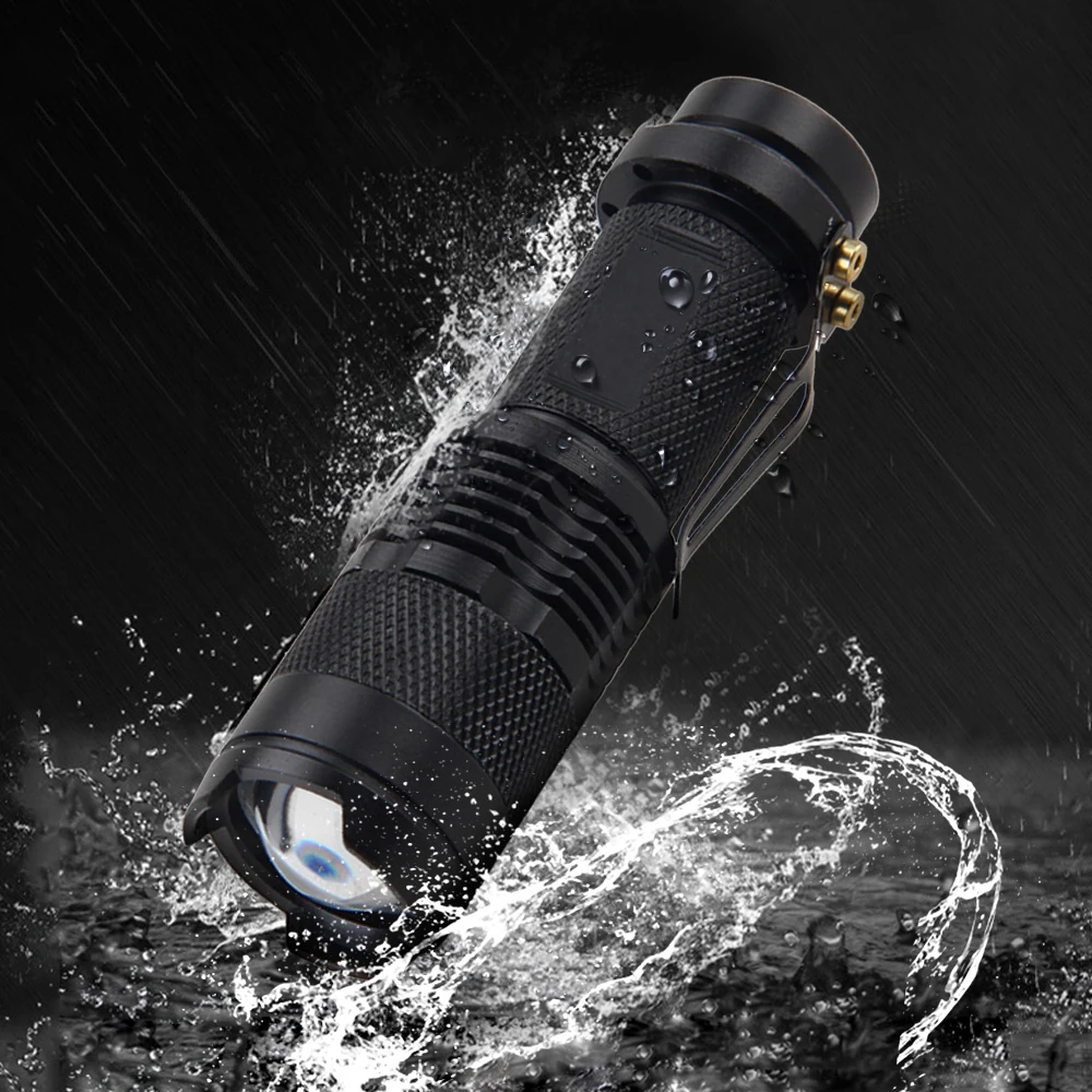 المحمولة البسيطة Q5 مصباح ليد جيب التكتيكية مصباح الشعلة قابل للتعديل التركيز مصباح يدوي زوومابلي للهدايا المشي لمسافات طويلة التخييم #4