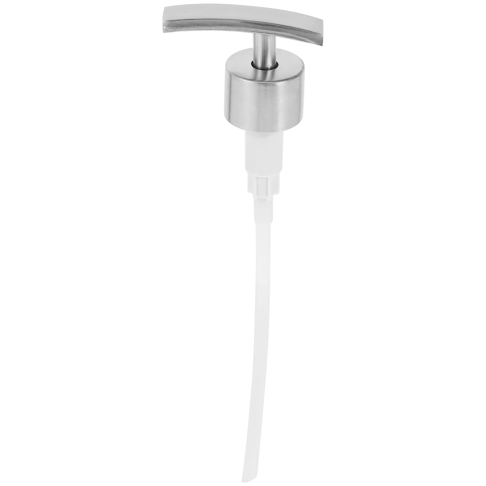 

2Pcs Press Pump Soap Dispenser Stainless Steel Lotion Dispenser Replacement for Shampoo Conditioner Bottles Leak Proof