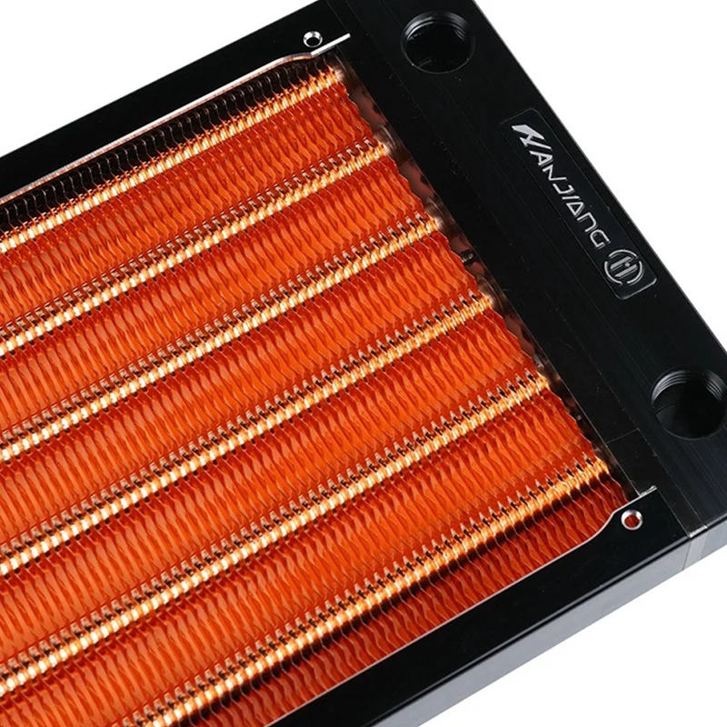 

A04R 17MM Cold Row All Copper Watercooled Radiator 240 Copper Water-Cooled Copper Row Computer Drainage Liquid Heat Exchanger