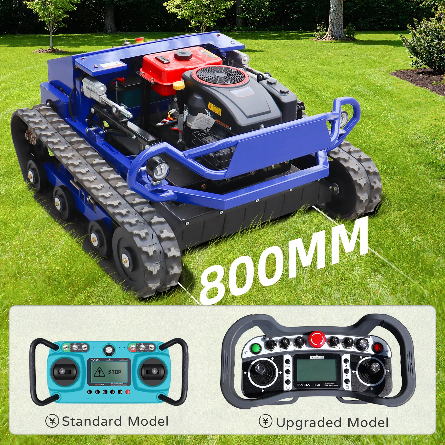 

800mm Powered Zero-Turn Lawn Mower Precision Mowing High Efficiency Convenient Design Control Customized Lawn Care Equipment
