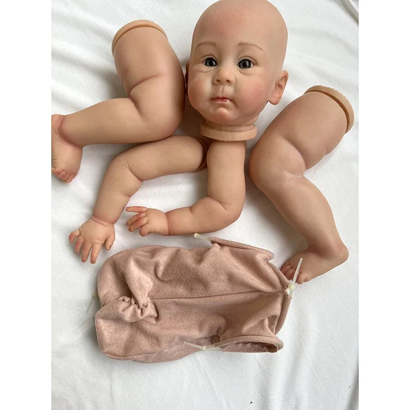 

24inch Already Finished Painted Reborn Doll Parts Huxley Lifelike Painting with Visible Veins 3D Skin Cloth Body Included