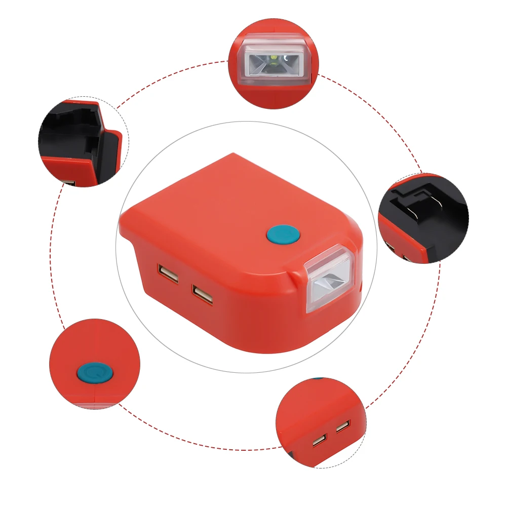 

Tools Battery Adapter Business & Industrial 105*75*40 Mm 1pcs ABS Accessories New Parts Type-C Charger Practical