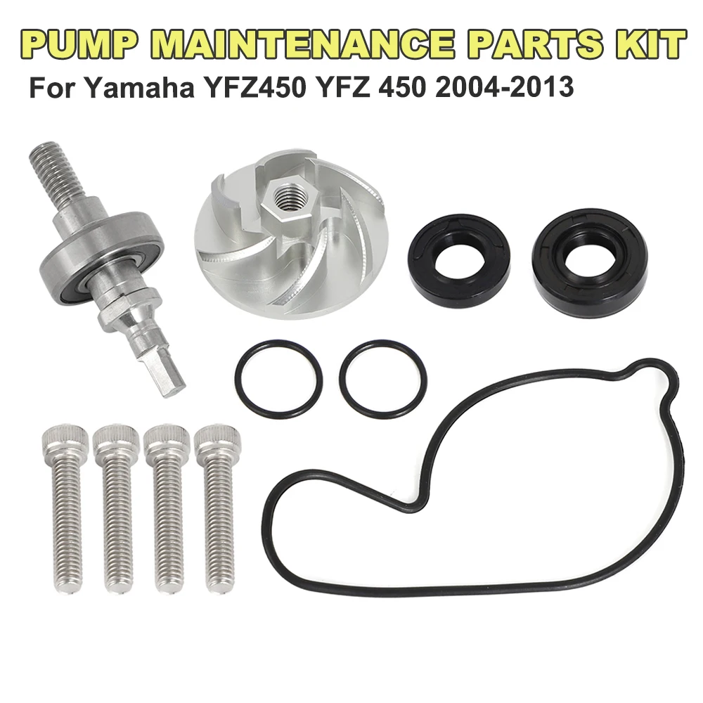 Für Yamaha YFZ450 YFZ450 2004-2013 Wasserpumpe Dichtung Dichtung Lager Reparatur Kit Pumpe Wartung Teile Mit Schrauben