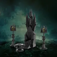 MOC Sarumans Throne Building Blocks Movie The Rings Model Strahds Throne Room Bricks DIY Assembled collect Toy Children Gift