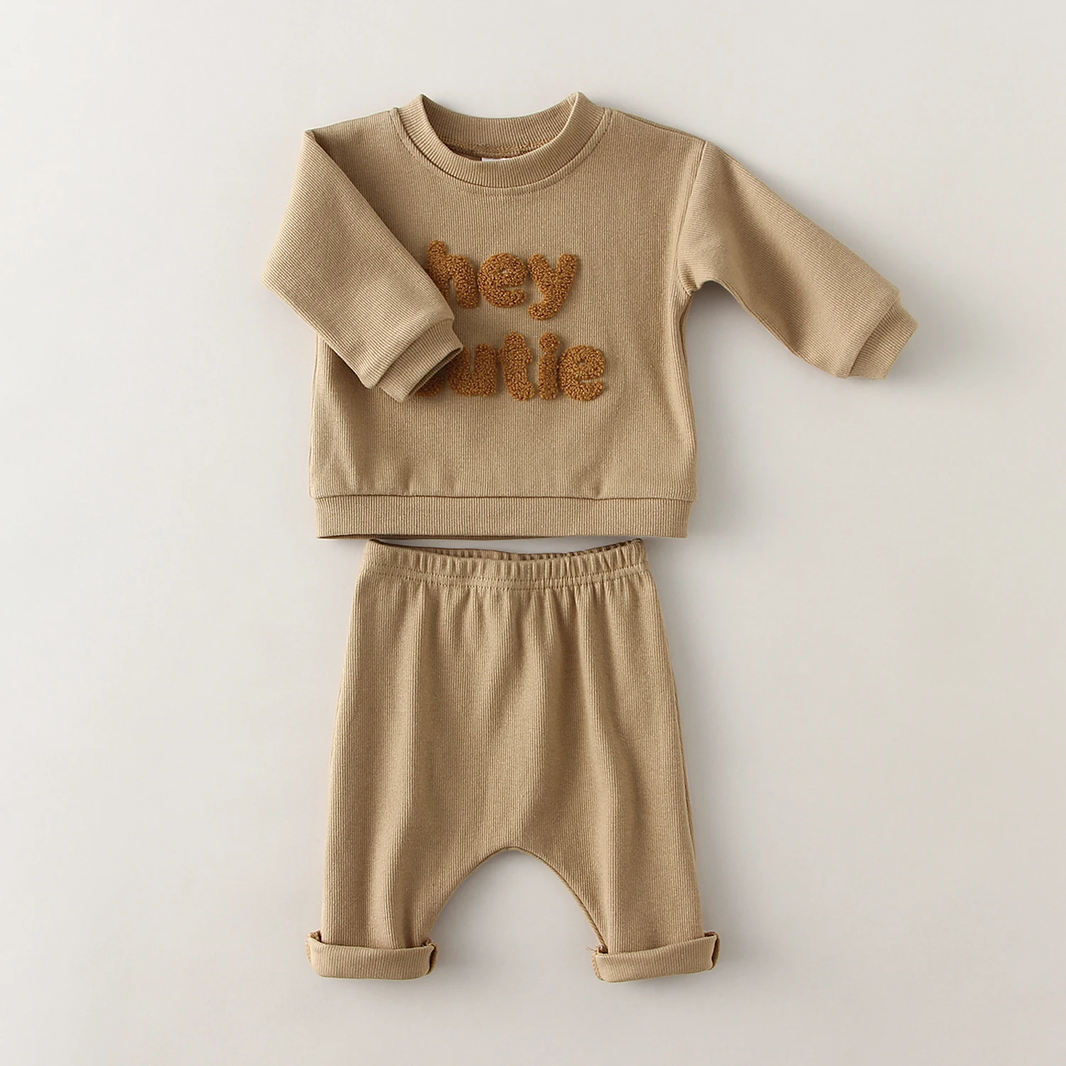 Modna zestaw ubrań dla dzieci wiosna jesień maluch Baby Boy Girl Casual Tops sweter + spodnie 2 szt. Odzież stroje Baby Boy