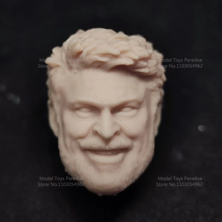 

Неокрашенная заготовка для самостоятельной сборки: голова мужского солдата в масштабе 1/12, модель Билли Бутчер (аниме), белая, для мальчиков, антигеройская скульптура головы, подходит для 6-дюймовых фигурок.