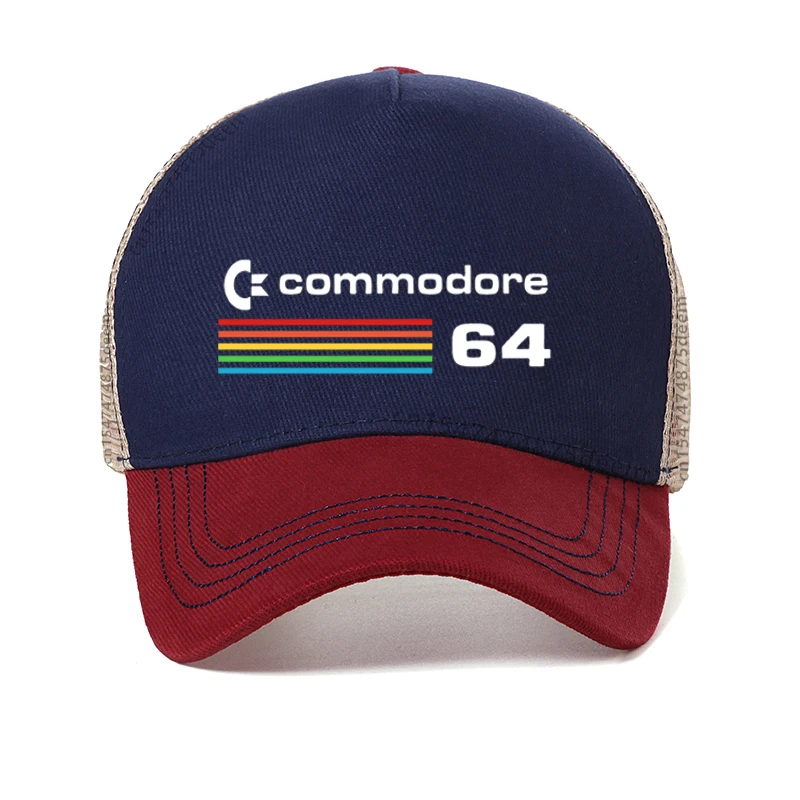 Summer Commodore 64 baseball cap C64 SID Amiga Retro 8-bit Ultra Cool Design Dad hat Outdoor breathable mesh Snapback hats