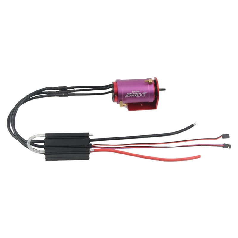 Motor sin escobillas para coche, chaqueta de refrigeración por agua con controlador electrónico de velocidad de 150A, 24V, 4082-1600KV