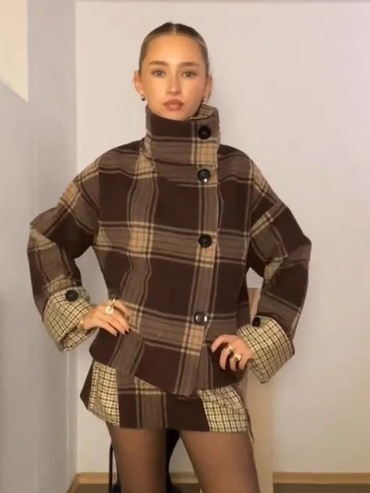 

Женское элегантное пальто с асимметричным подолом и плюшевыми лацканами, модная куртка с длинными рукавами и карманами на шнуровке, новинка сезона осень-зима 2024, теплая верхняя одежда