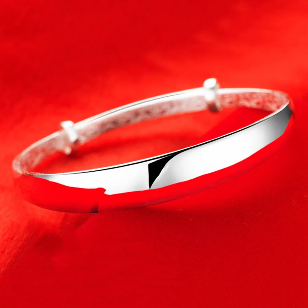 925er Silberarmband für Damen und Herren, modisch, für Hochzeit, Party, niedlich, handgefertigt, gewebter Schmuck, verstellbar, fließende Linien