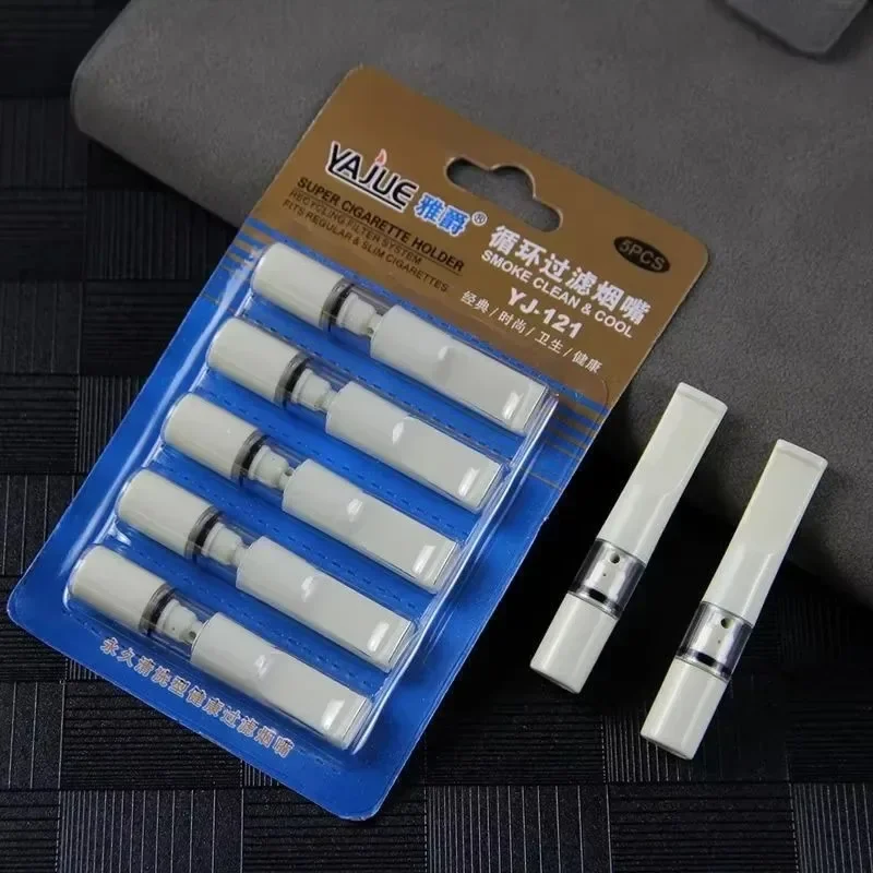 For 8mm&6mm Microfilter Smoke Mouthpiece Portable Reducing Tar Tobacco Filter Circulation Personal Cigarette Holder Smoking Tool