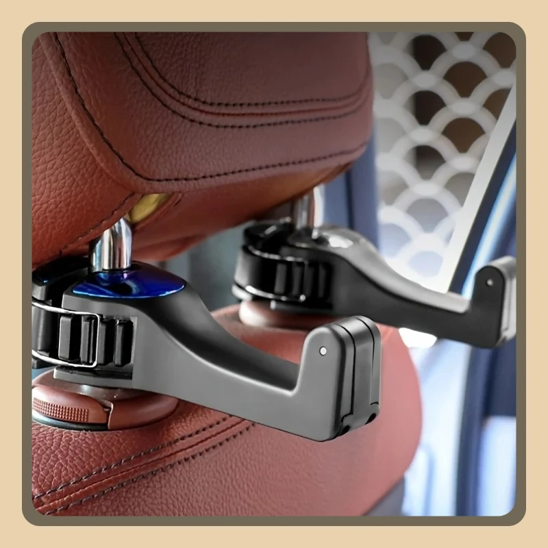 

Многофункциональный автомобильный крючок 2 в 1, скрытый многофункциональный крючок для заднего подголовника, автомобильный держатель для заднего телефона, тип замка, держатель для мобильного телефона