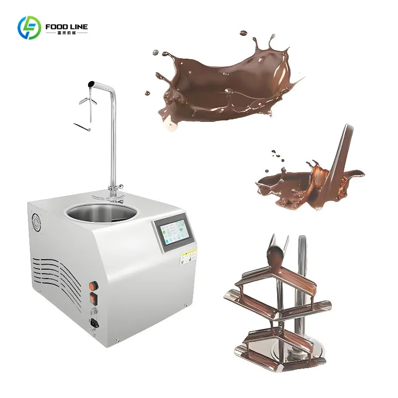 Customized Commercial 7L 1Kw Chocolate Dispenser Touch Screen Faucet Melting Waterfall Machine