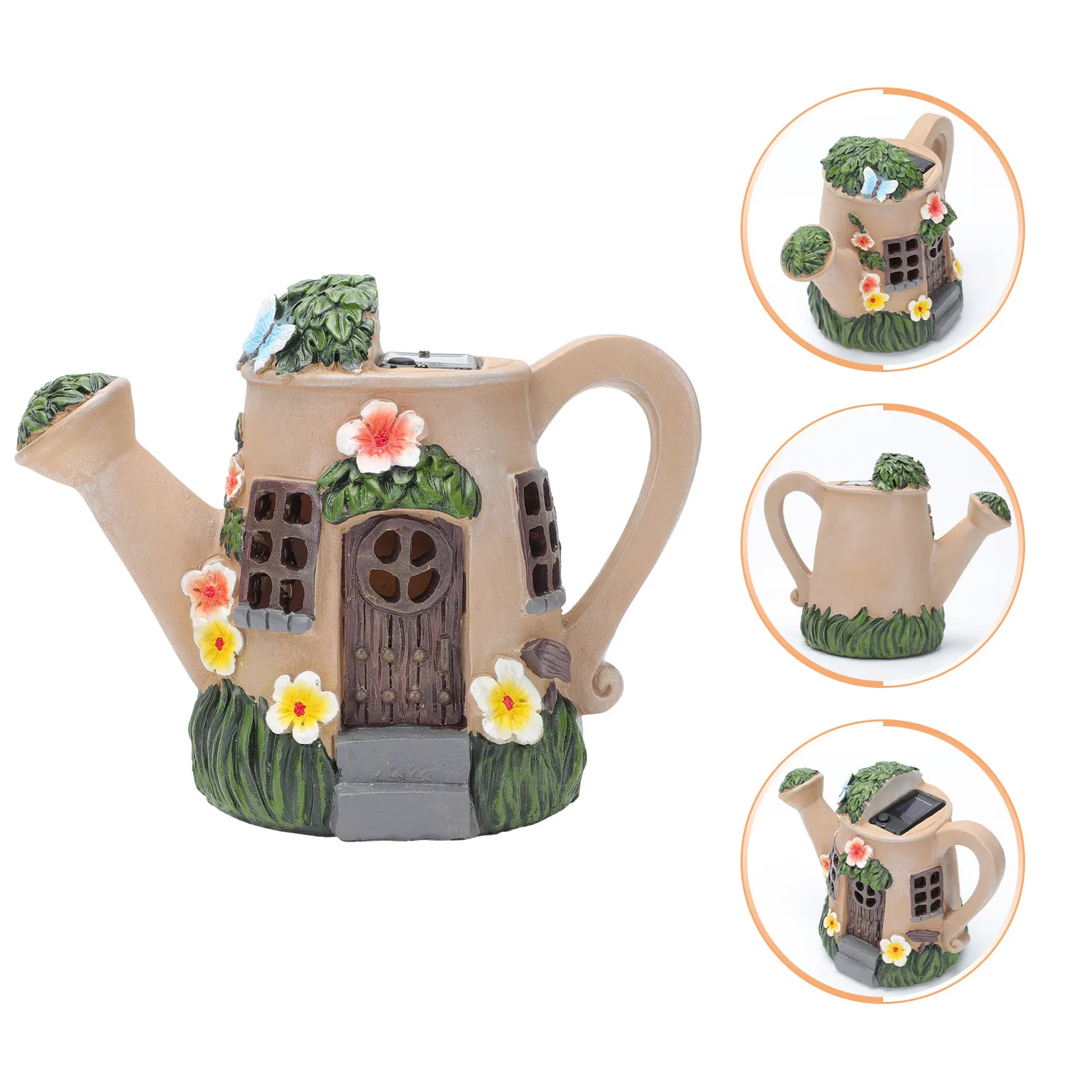 

1 шт. Креативное изысканное украшение из смолы, светящееся на солнце, для сада, дома, рабочего стола, двора, поделка из смолы