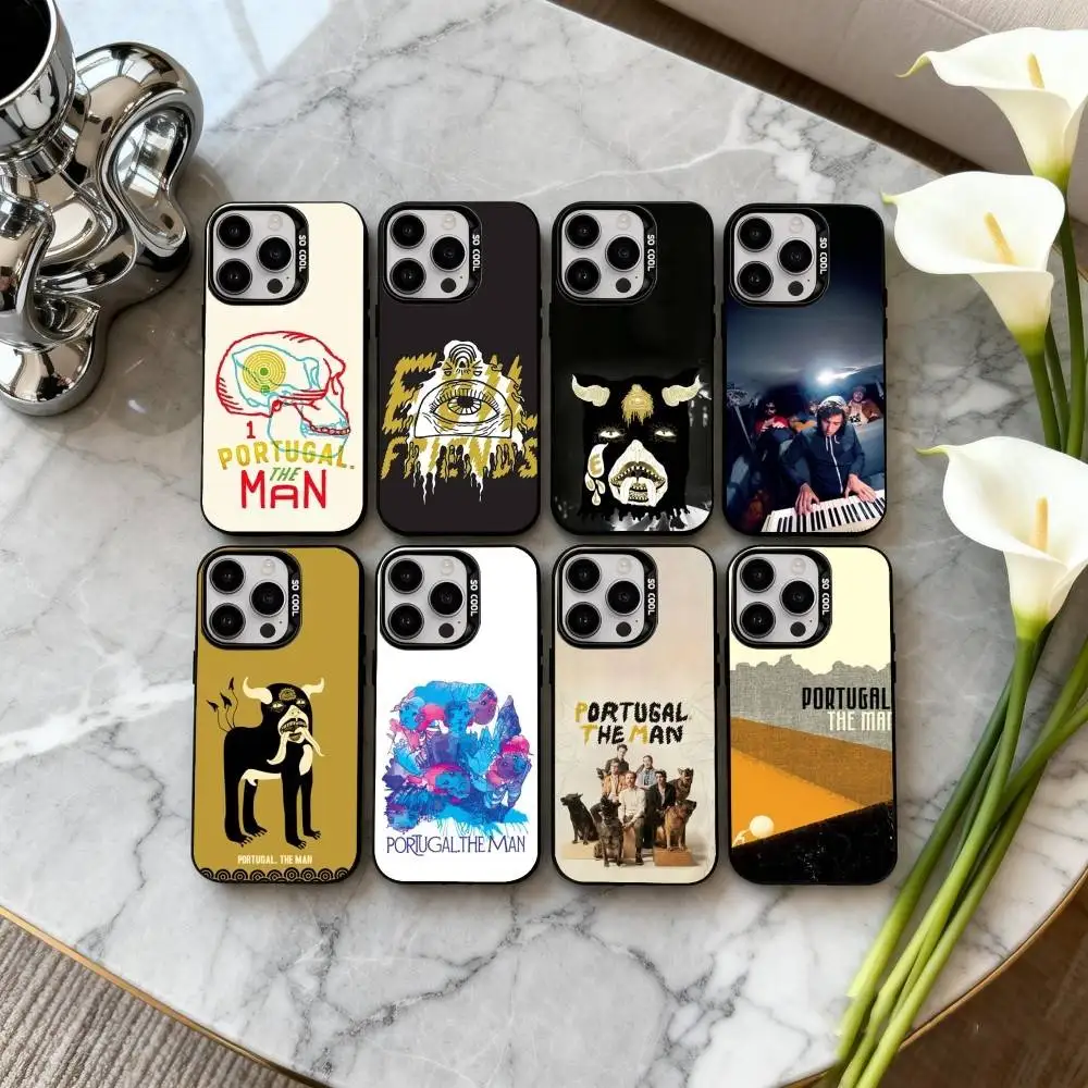 

COOL P-Portugal. T-The Man BAND Phone Case For iPhone17,16,15,14,13,12,11 Plus,Pro Max Candy Silver Plated Inside Cover