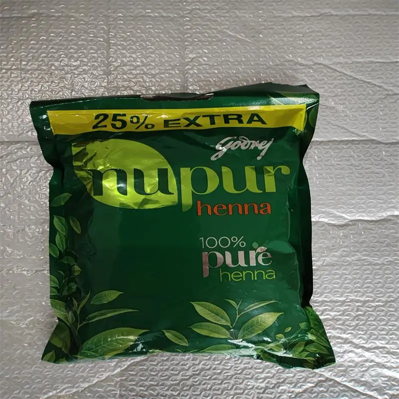 Pure Henna Mehndi Powder Nupur India Natural Plant-Based Dye Two-in-one Natural Gray Hair Protection Nourishing and Repair 500g