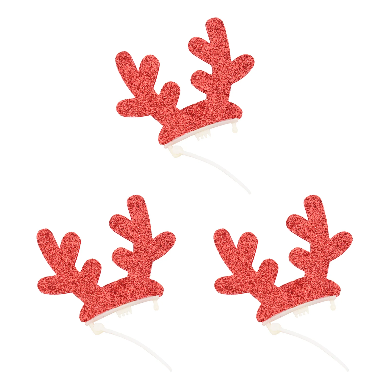 

3Pcs Pet Hairpin Christmas Creative Headwear for Dogs Cats Party Festival Photography Accessory Lovely Non-Fading Comfortable