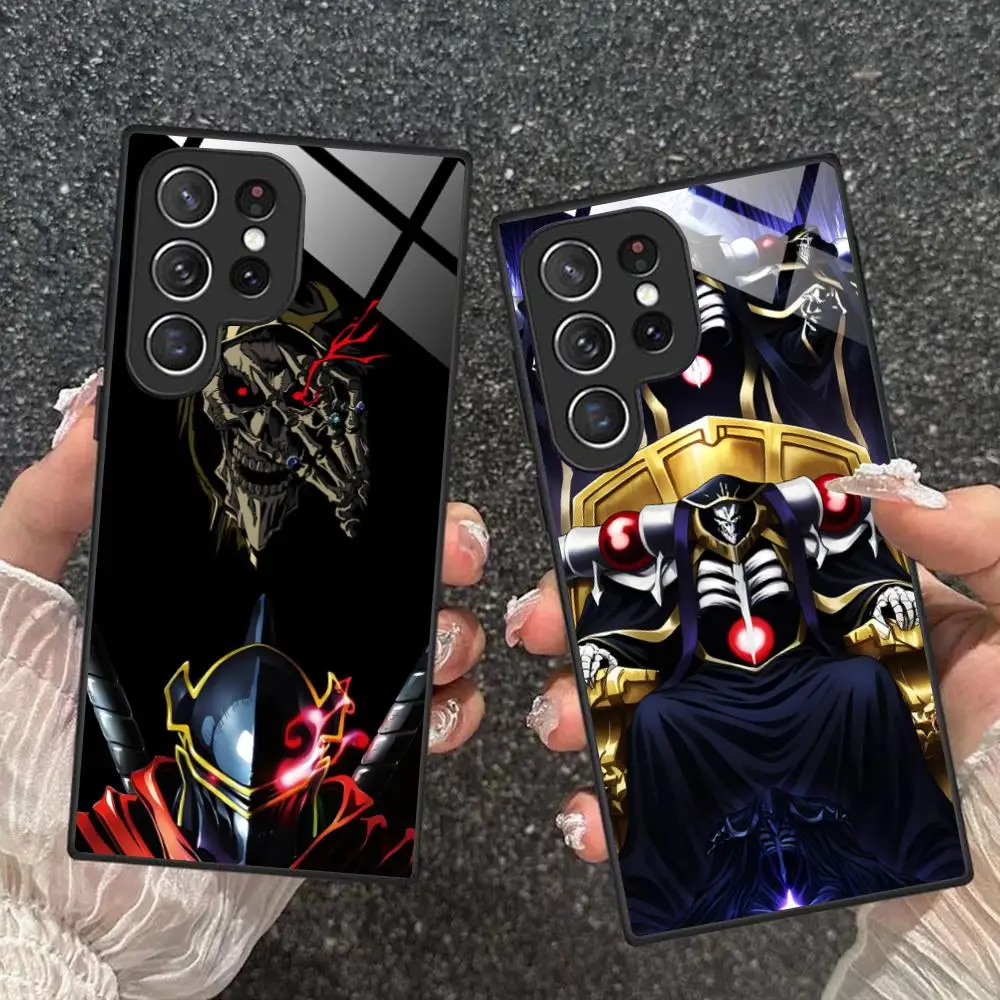 

Чехол для телефона Overlord Ainz ooal Gown для Samsung Galaxy S25 S24 S23 S22 S21 S20 Note20 Plus FE Ultra Glass Colorful Cover