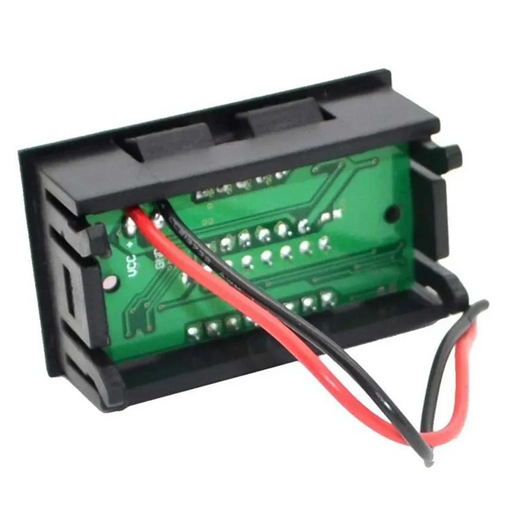 Auto-Marine-Motorrad-Voltmeter, digitales LED-Batteriemessgerät, farbenfrohe Leistungsstangen, großer Nutzungsbereich, einfach ablesbare Spannung