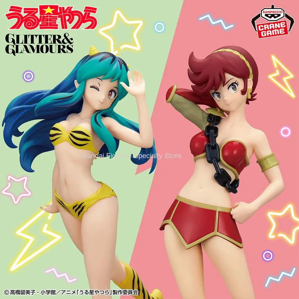 En Stock Bandai Original Banpresto Anime Glitter & Glamours Lum y Bestie colección Vol.3 Lamu 22cm modelo figuras de juguete