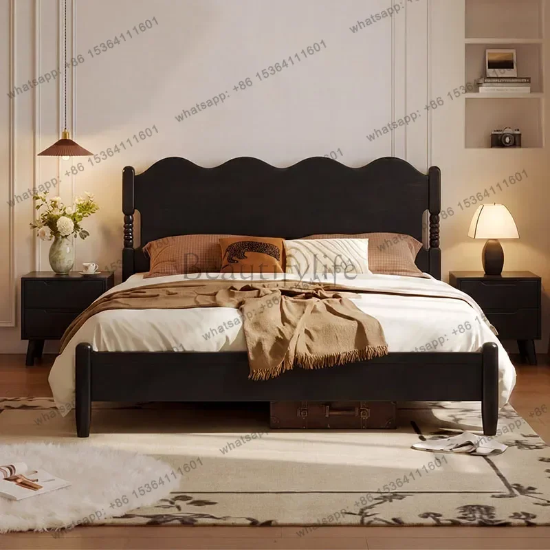 ld Double Bed Bedroom Luxury Modern Floor Girls Wooden Design Sleeping Bed Mobile Letto Matrimoniale Trendy Furniture