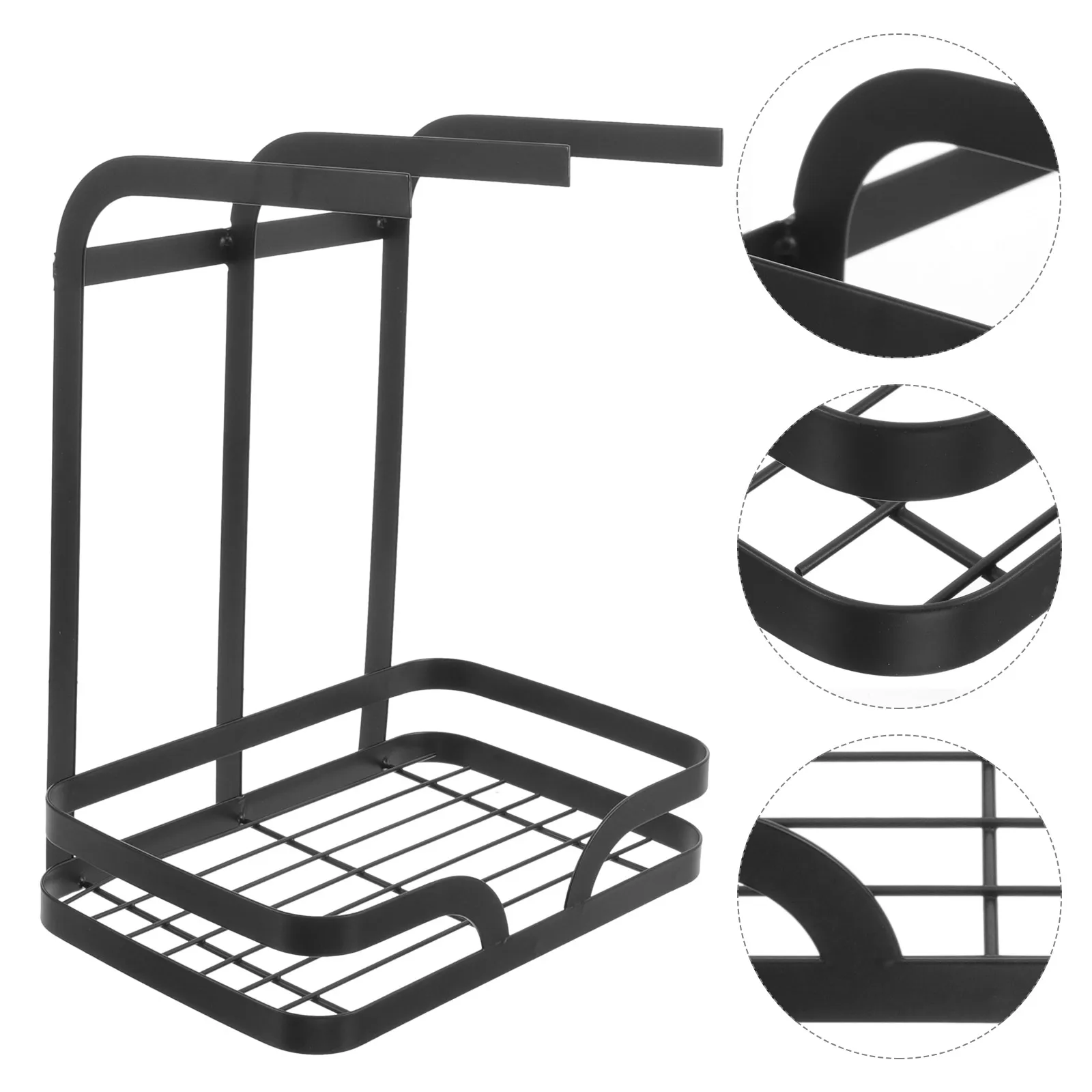 

Stainless Steel Sponge Holder Multi Functional Sink Storage Rack Kitchen Towel Dishcloth Drying Organizer Over The Shelf