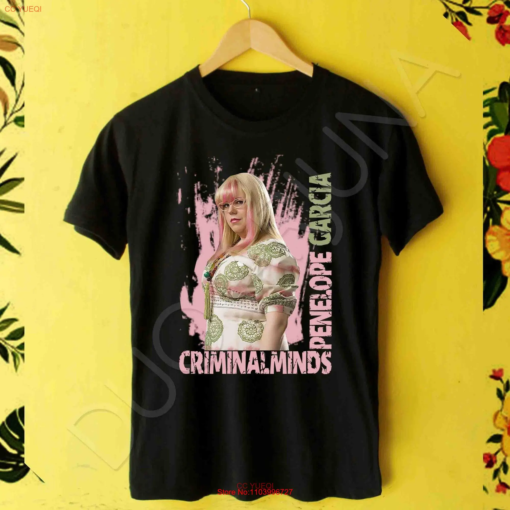 Penelope Garcia Criminal Minds tee TV Series Homage Vintage new pink design logo graphic T shirt 90s rap unisex cotton