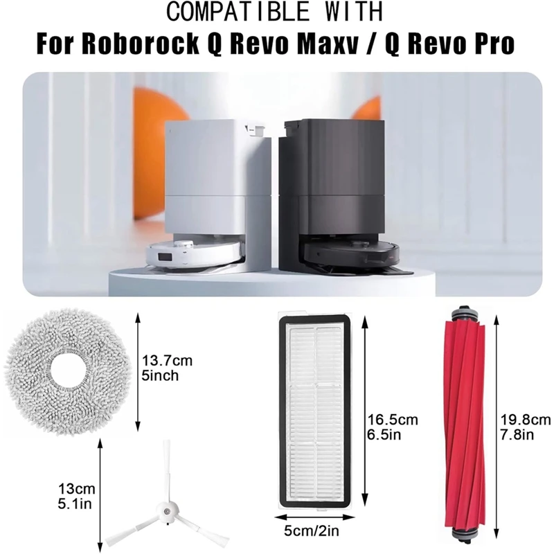 Запчасти для пылесоса Roborock Q Revo Maxv, Q Revo Pro