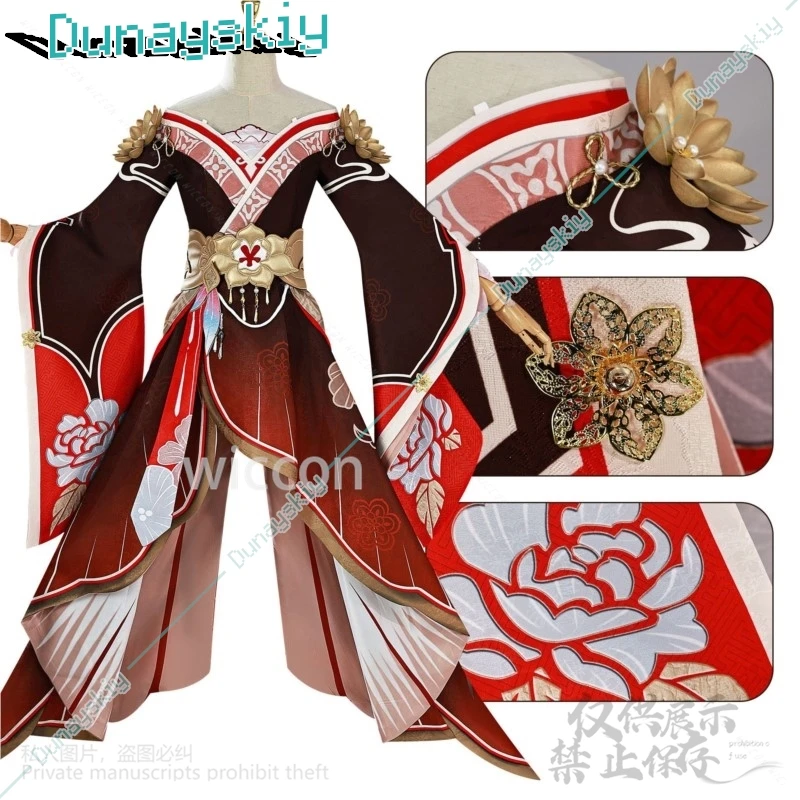 Honkai Star Rail Cosplay Costume pour femme, jeu d'anime, Fugue, longue robe, style chinois, Lolita Cos, chaussures, perruques, Halloween, personnalisé