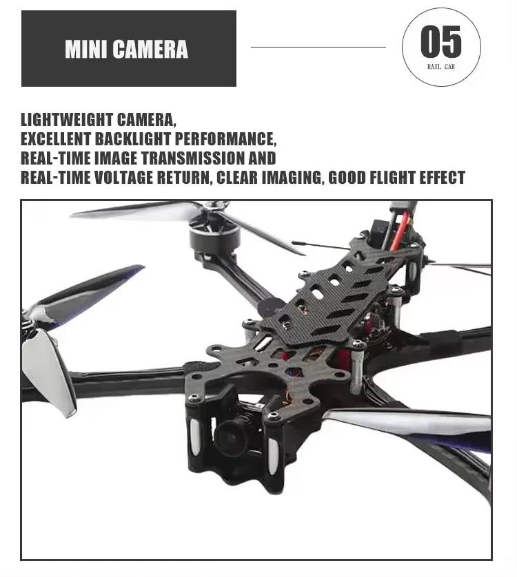 295MM 7-inch carbon fiber frame  professional  with stable flight performance racing s quadcopter FPV