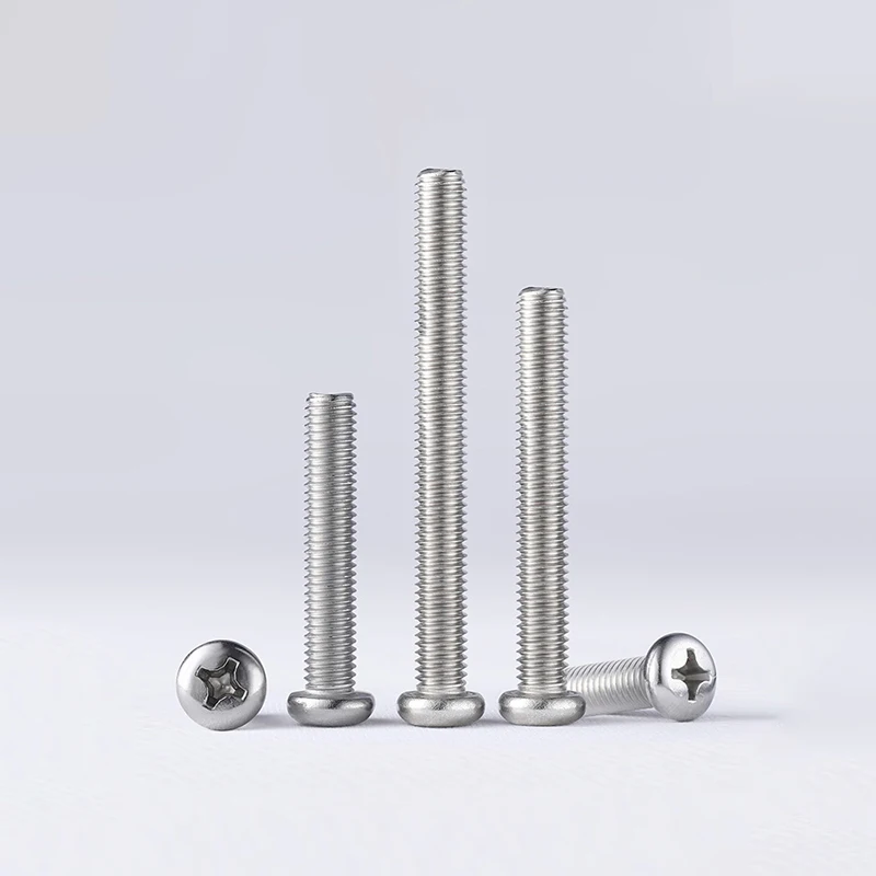 70~240 Pieces 304/316 Stainless Steel Screws Set M3 M4 M5 8~70mm Switch Panel Screws Round Head Screw Nuts Bolt Combination