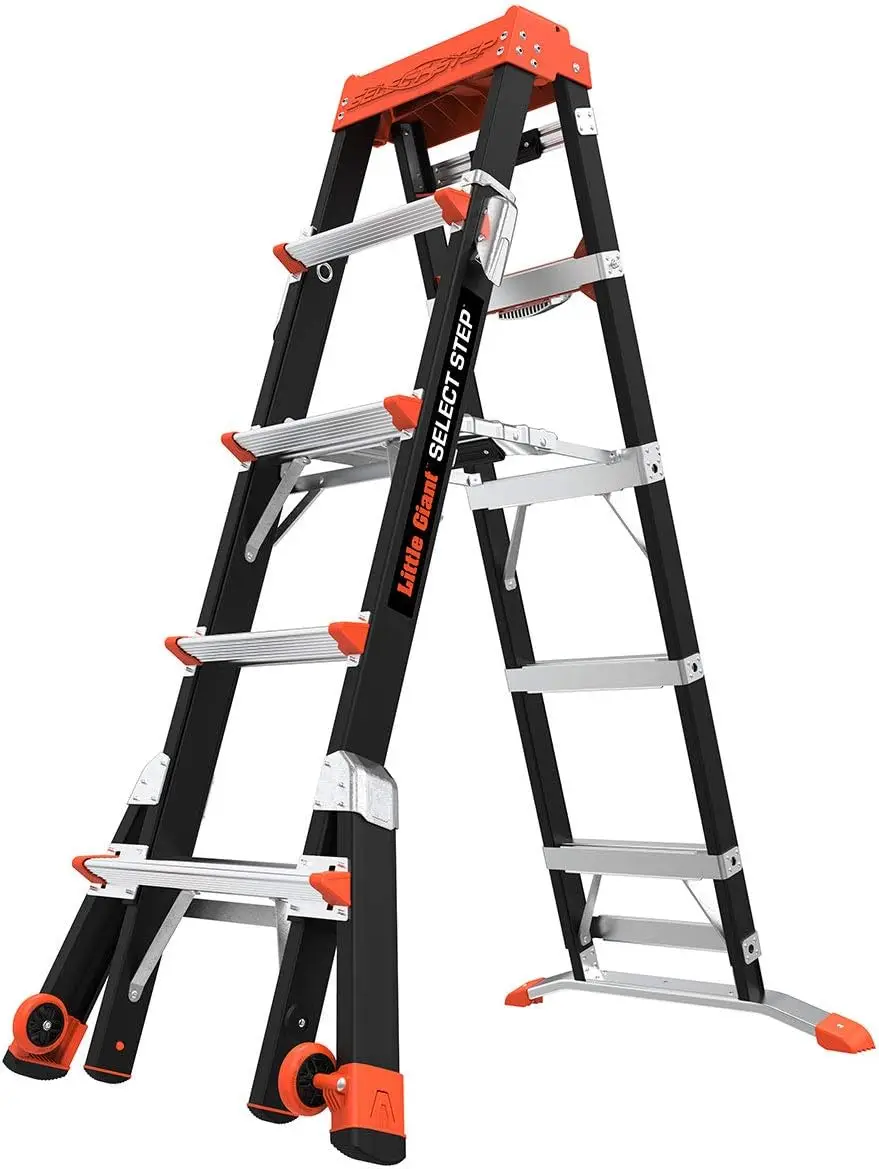 Ladders, Select Step, 5-8 foot, Stepladder, Fiberglass, Type 1AA, 375 lbs weight rating, (15130-001)